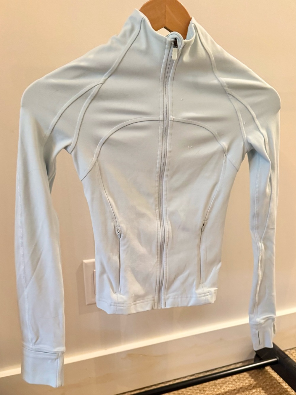 Lululemon Zip-Up Athletic Jacket, Frost Blue, Size 0